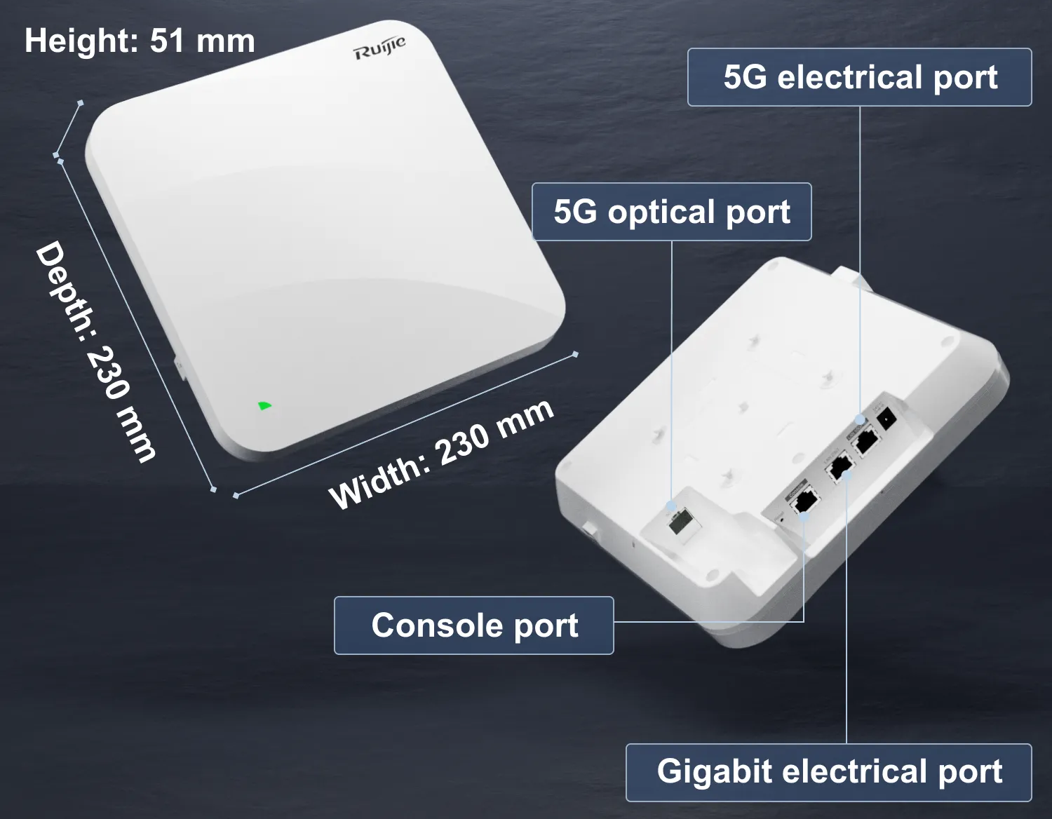 Thiết bị Phát Wifi Ruijie RG-AP880-AR – WiFi 6 Gắn Trần Tốc Độ Cao 