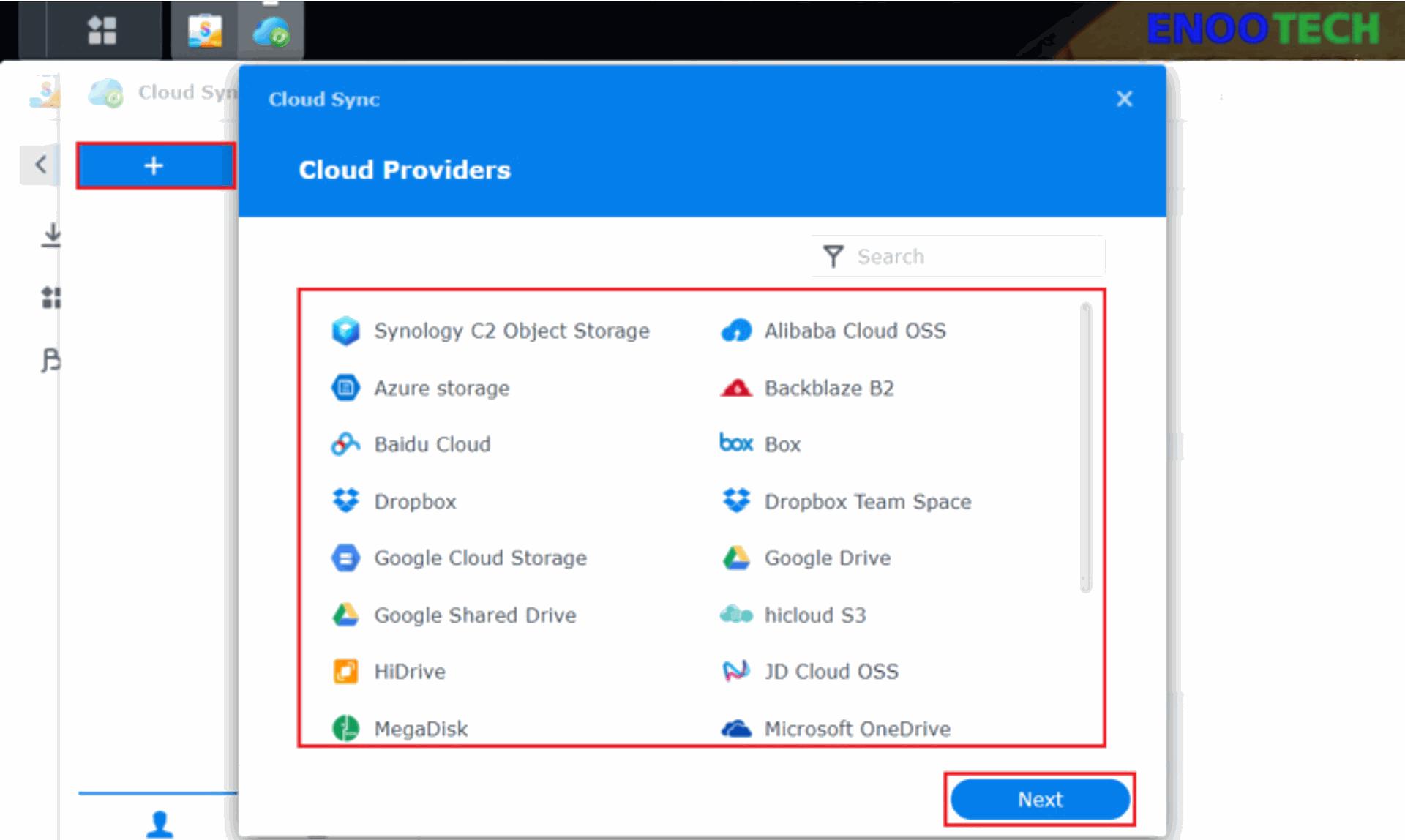 Hướng Dẫn Cài Đặt Cloud Sync Trên NAS Synology Đồng Bộ Dữ Liệu Đám Mây