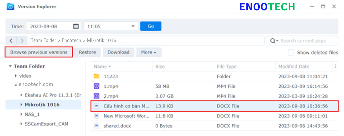 Synology Drive Client: Cách Download dữ liệu và Restore file chỉ trong vài bước